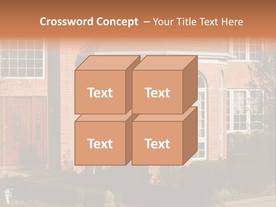Entrance Wooden Structure PowerPoint Template