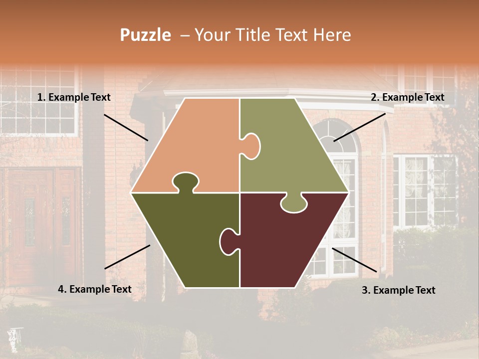 Entrance Wooden Structure PowerPoint Template