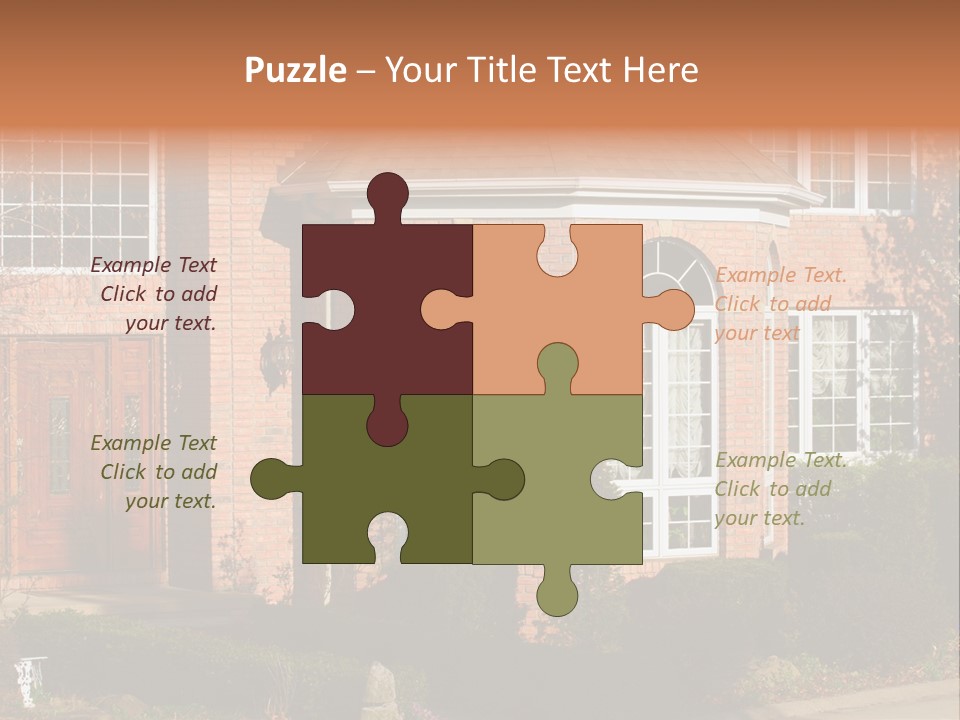 Entrance Wooden Structure PowerPoint Template