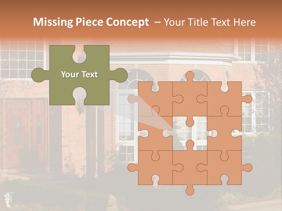 Entrance Wooden Structure PowerPoint Template