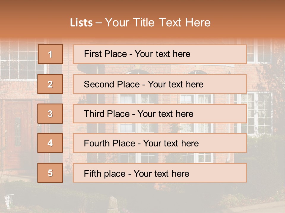 Entrance Wooden Structure PowerPoint Template