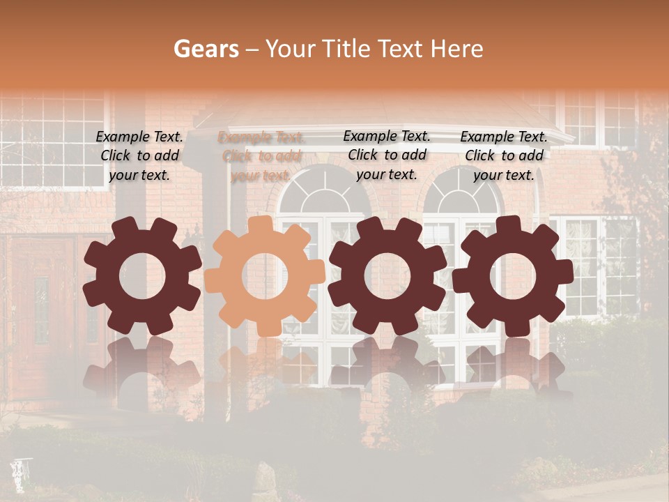 Entrance Wooden Structure PowerPoint Template