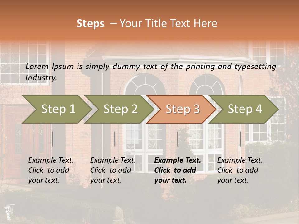 Entrance Wooden Structure PowerPoint Template