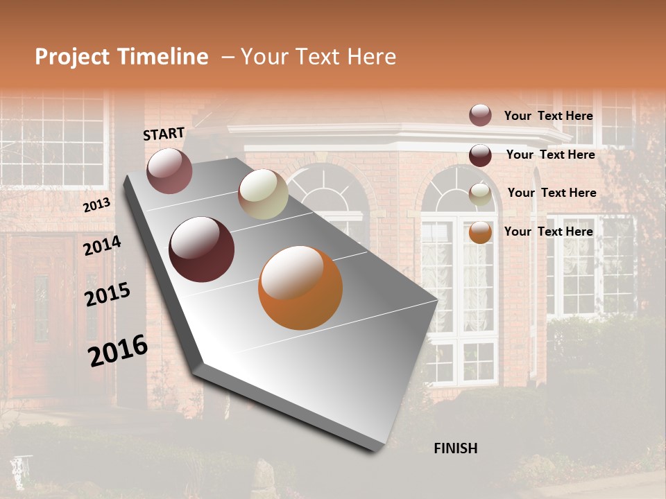 Entrance Wooden Structure PowerPoint Template