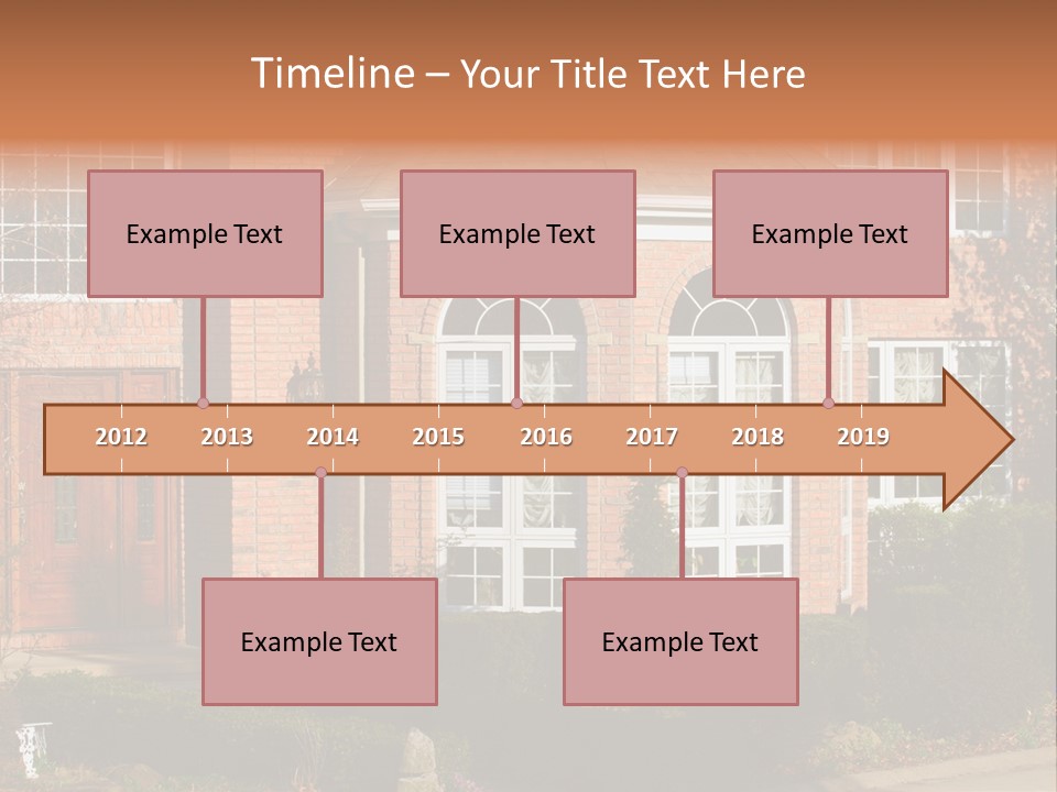 Entrance Wooden Structure PowerPoint Template
