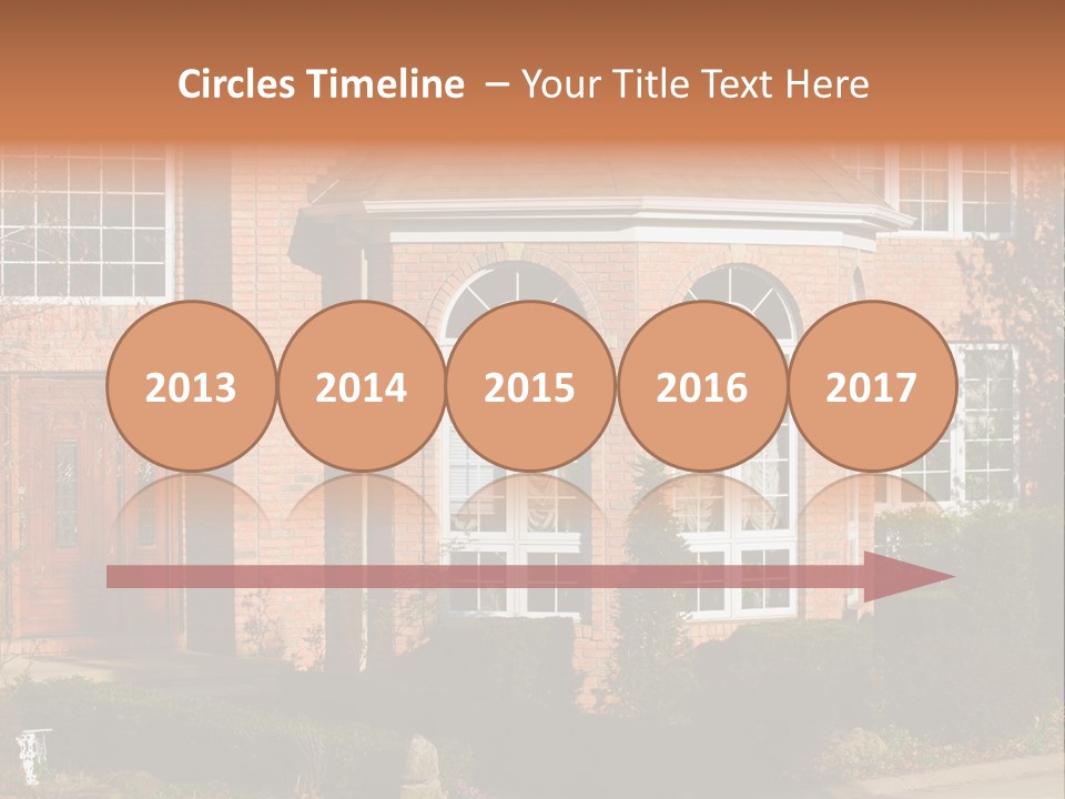 Entrance Wooden Structure PowerPoint Template