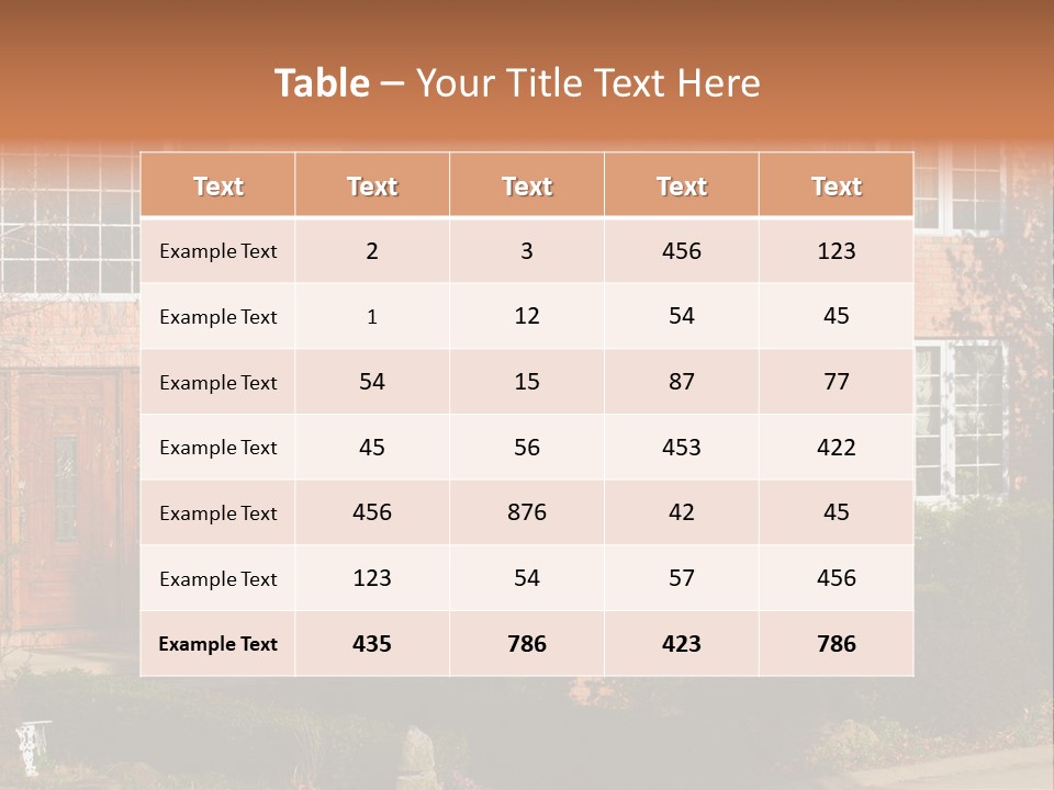 Entrance Wooden Structure PowerPoint Template