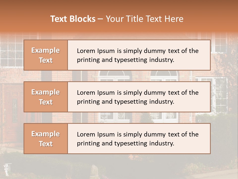 Entrance Wooden Structure PowerPoint Template