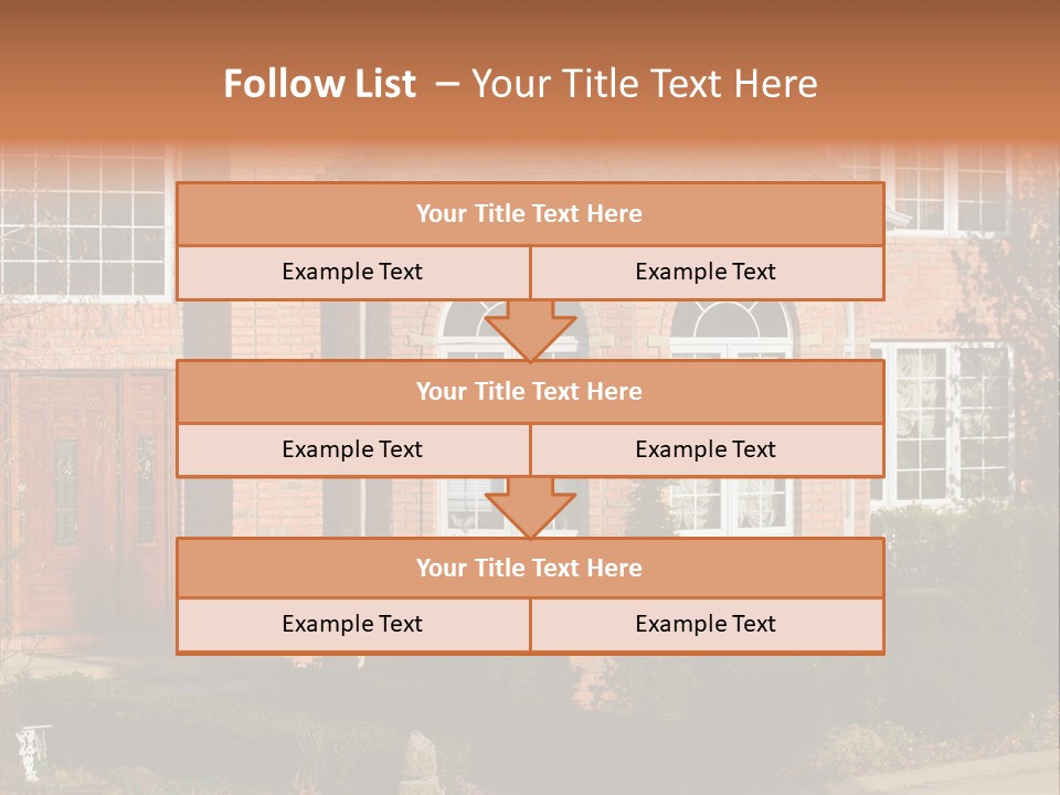 Entrance Wooden Structure PowerPoint Template