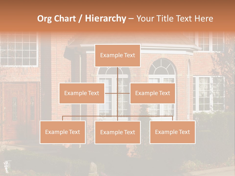 Entrance Wooden Structure PowerPoint Template