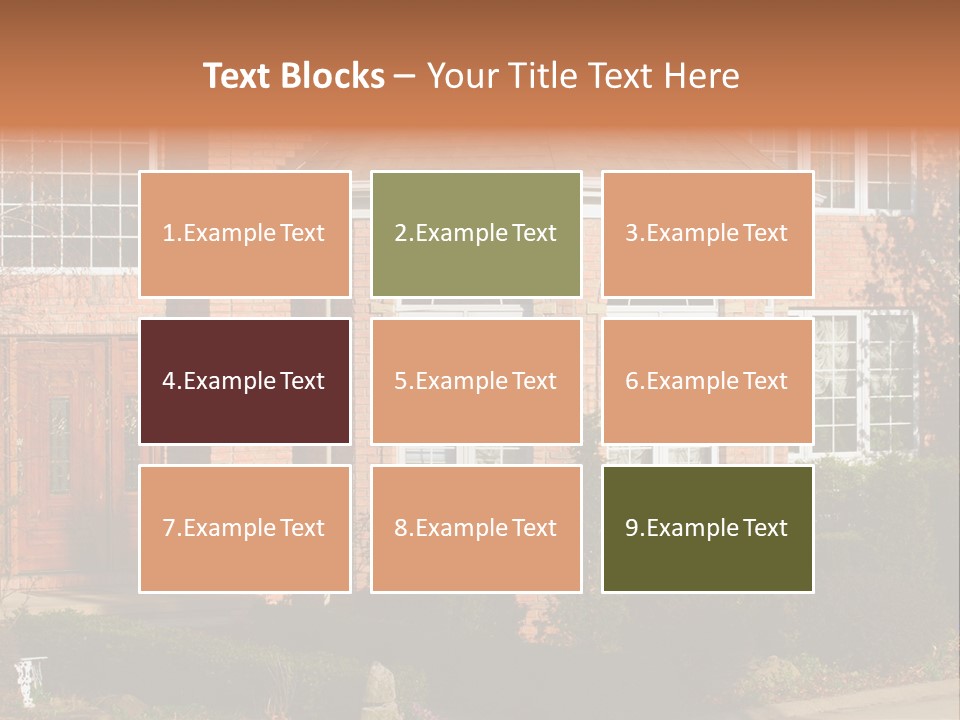 Entrance Wooden Structure PowerPoint Template