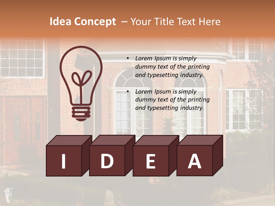 Entrance Wooden Structure PowerPoint Template