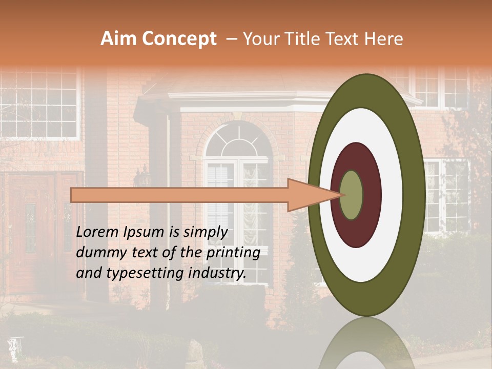 Entrance Wooden Structure PowerPoint Template