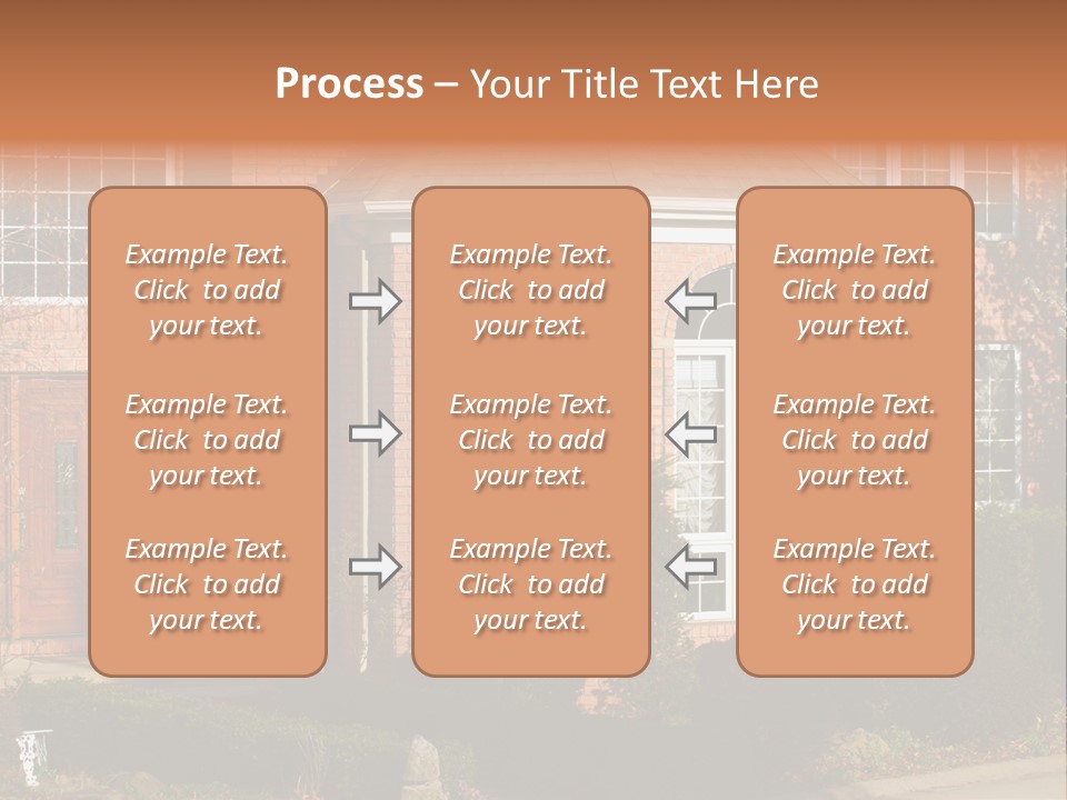 Entrance Wooden Structure PowerPoint Template