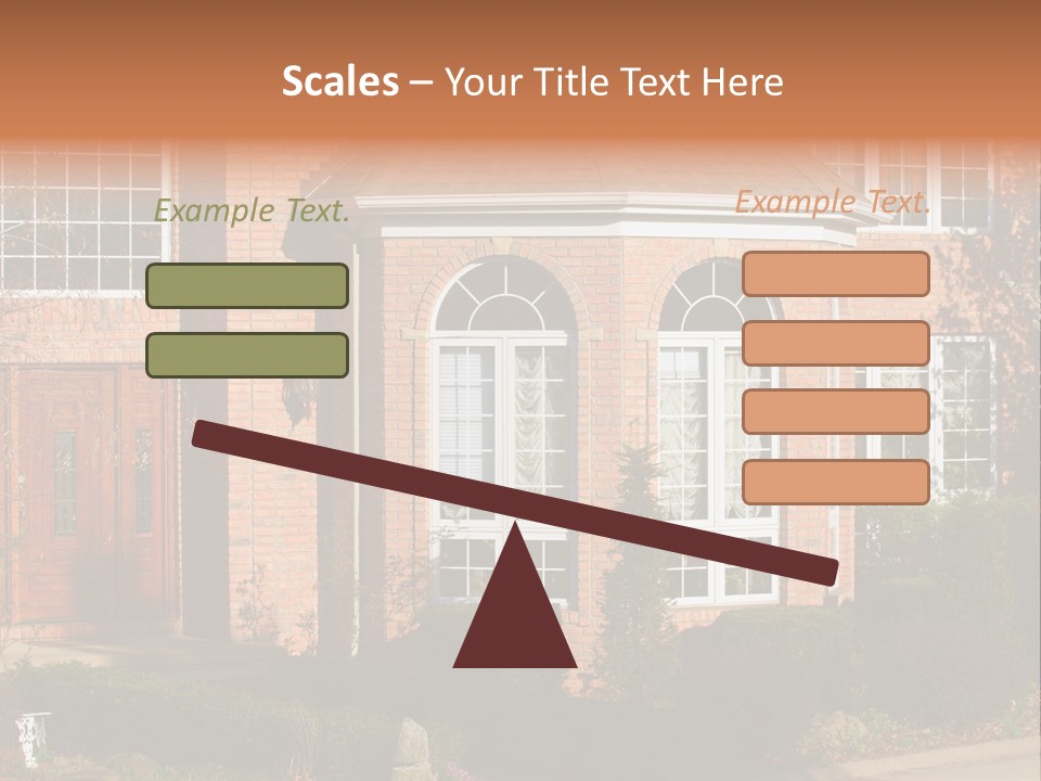 Entrance Wooden Structure PowerPoint Template