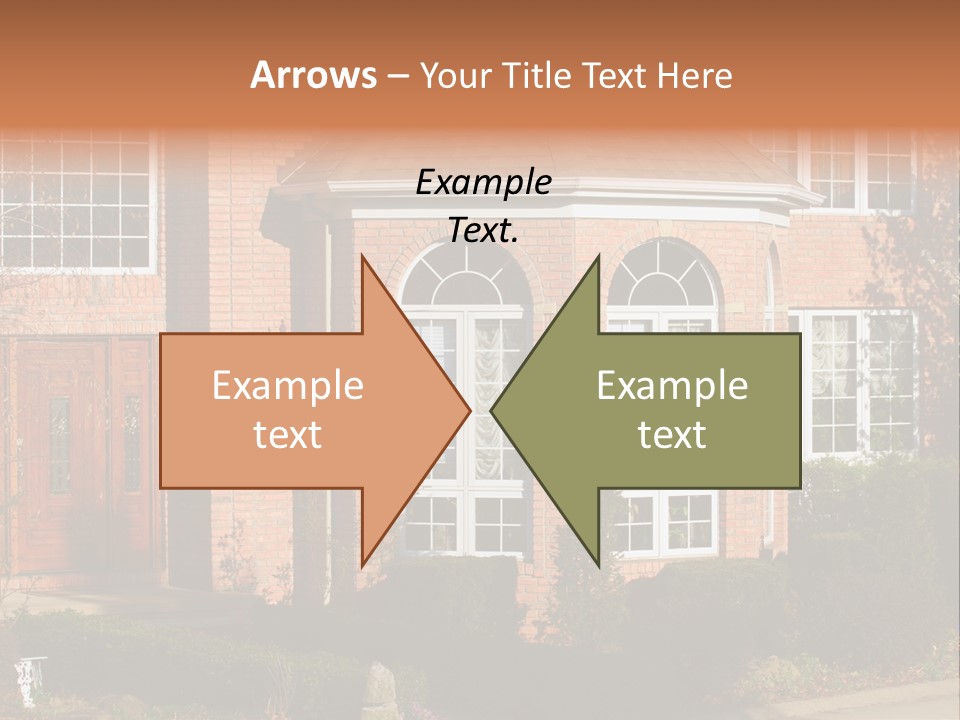 Entrance Wooden Structure PowerPoint Template