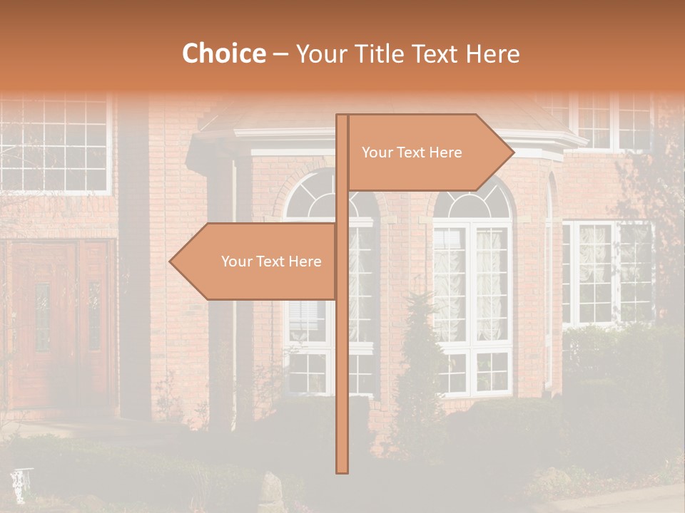 Entrance Wooden Structure PowerPoint Template