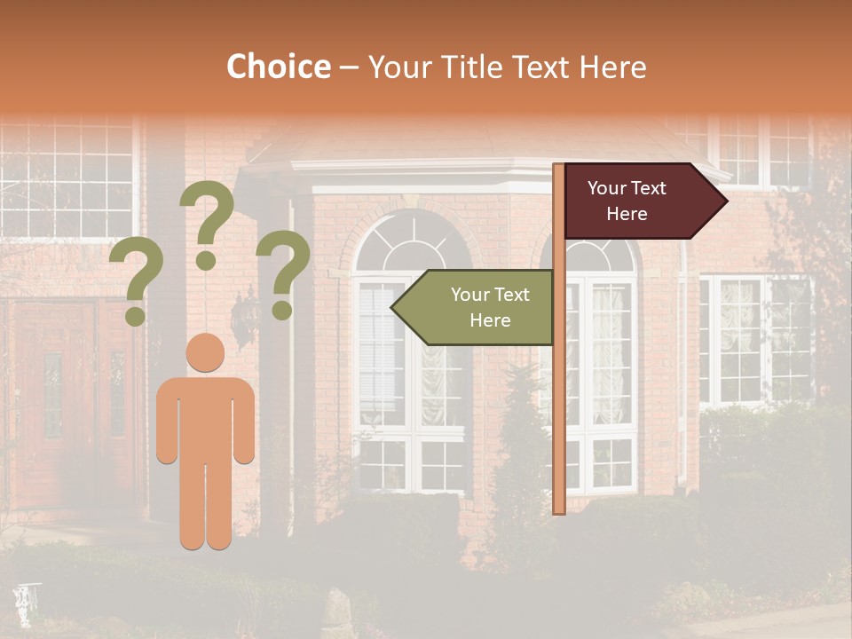 Entrance Wooden Structure PowerPoint Template