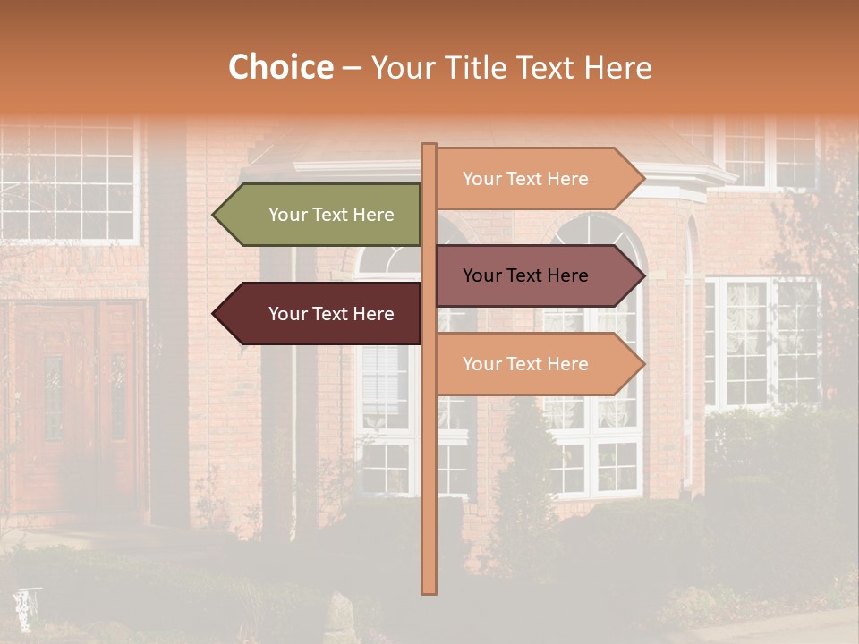 Entrance Wooden Structure PowerPoint Template