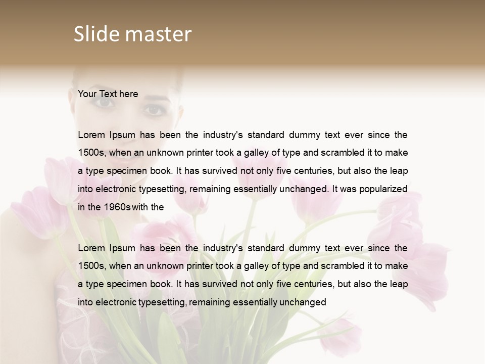 Fashion Isolated Hair PowerPoint Template