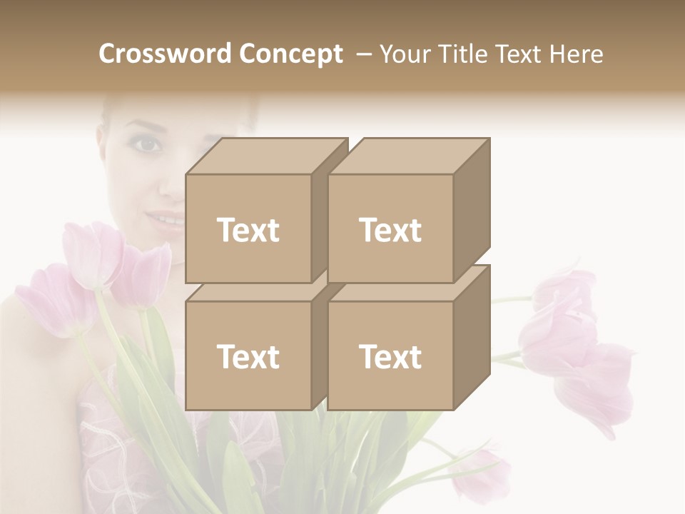 Fashion Isolated Hair PowerPoint Template