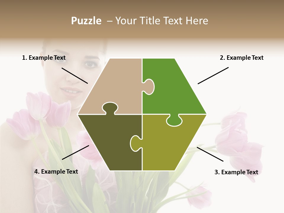 Fashion Isolated Hair PowerPoint Template