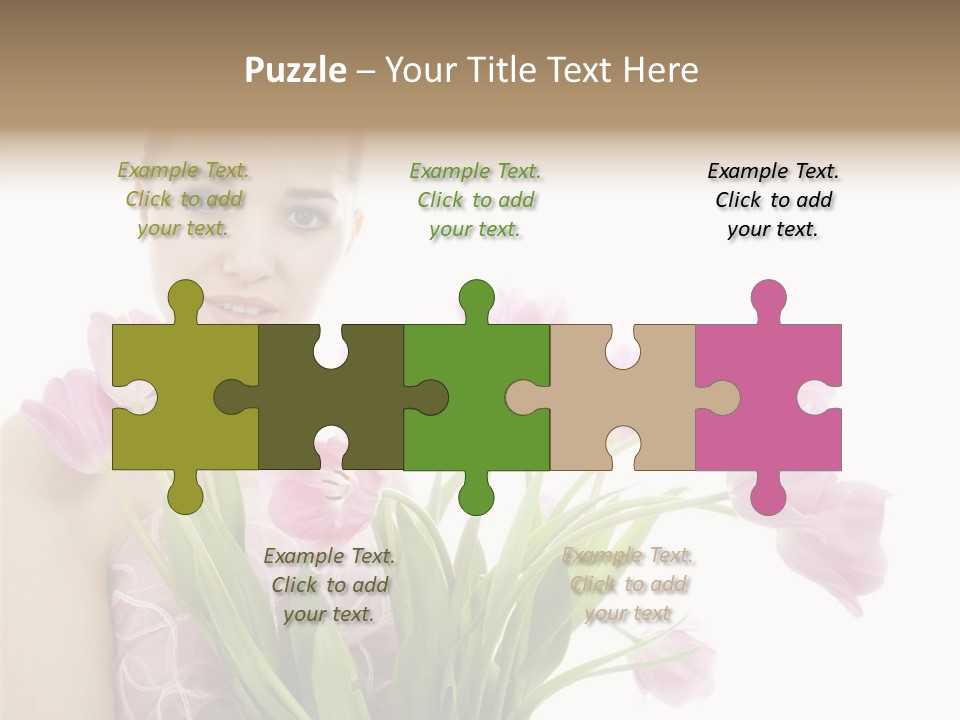 Fashion Isolated Hair PowerPoint Template