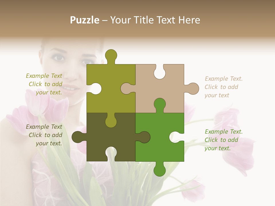 Fashion Isolated Hair PowerPoint Template