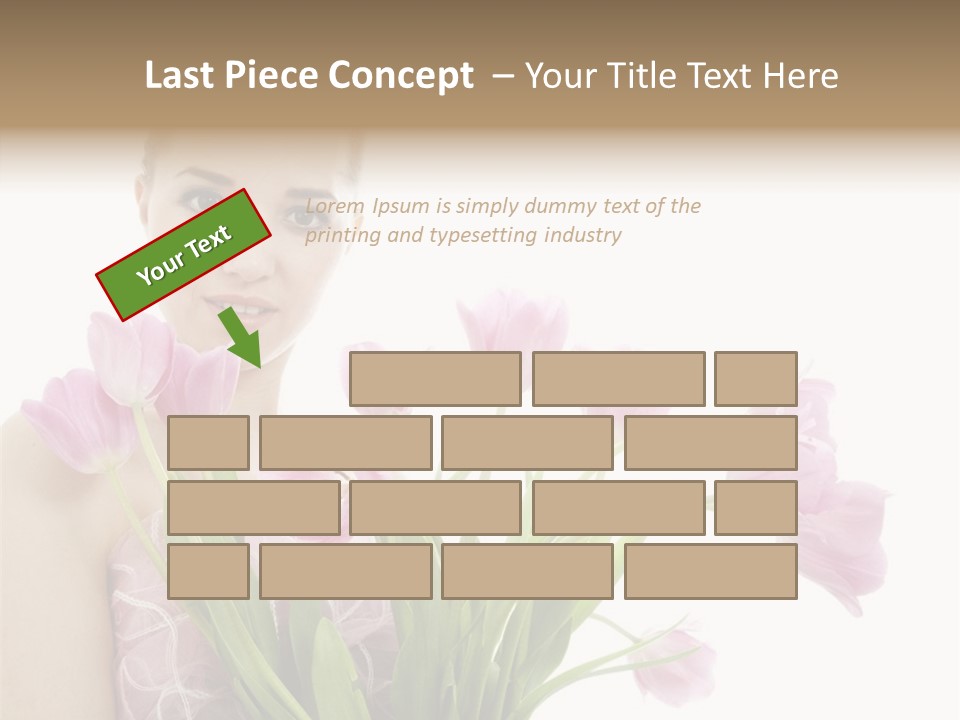 Fashion Isolated Hair PowerPoint Template