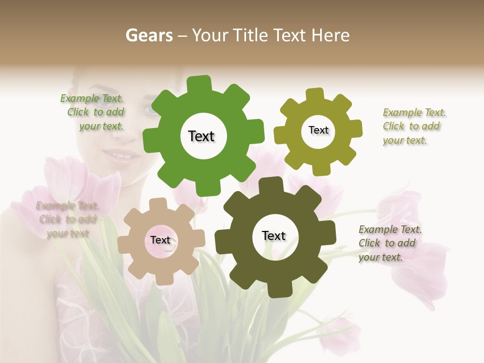 Fashion Isolated Hair PowerPoint Template