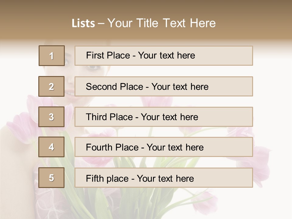 Fashion Isolated Hair PowerPoint Template
