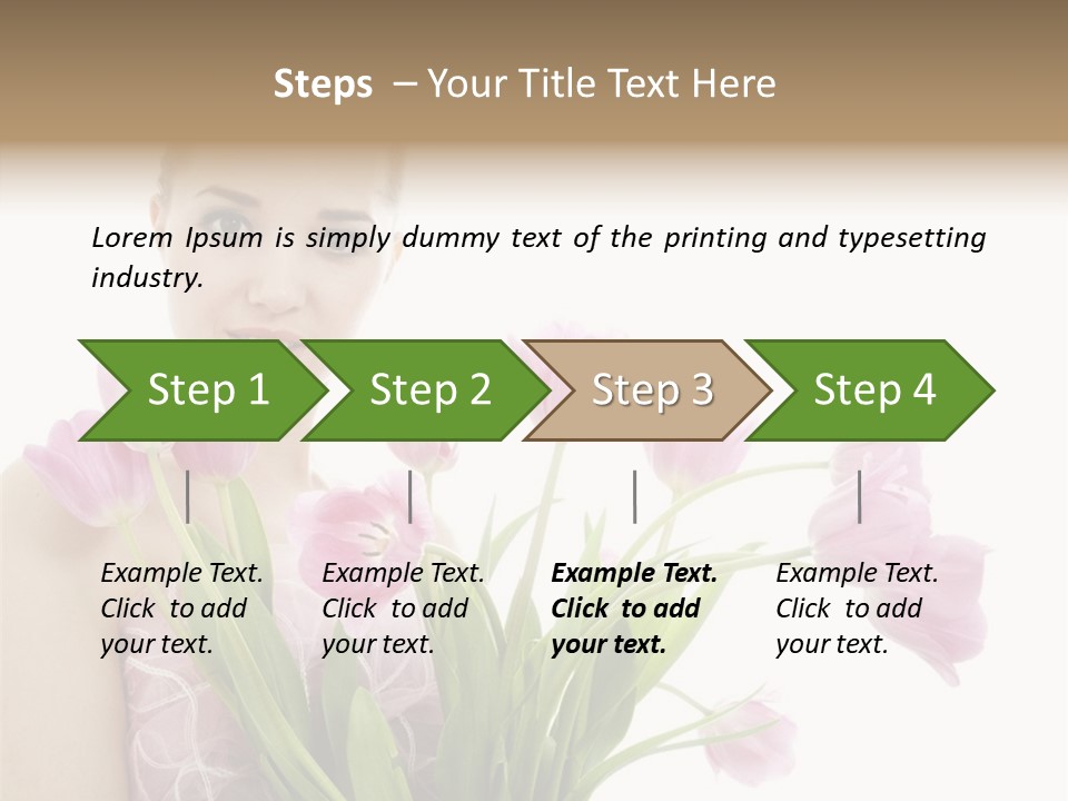 Fashion Isolated Hair PowerPoint Template