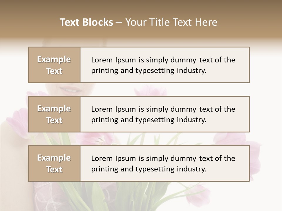 Fashion Isolated Hair PowerPoint Template