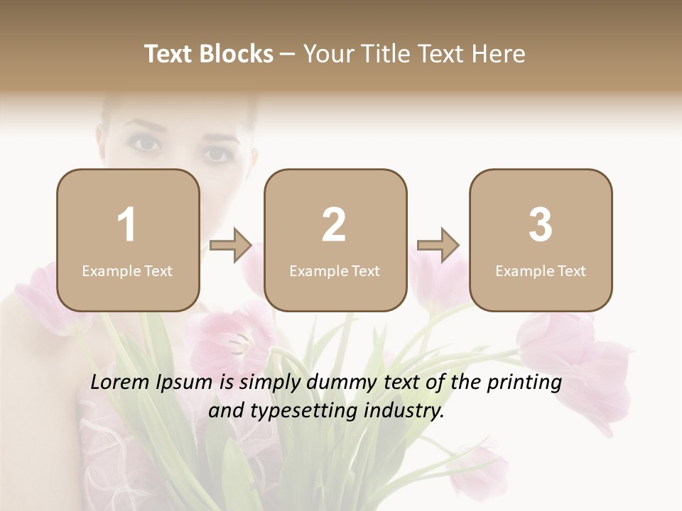 Fashion Isolated Hair PowerPoint Template