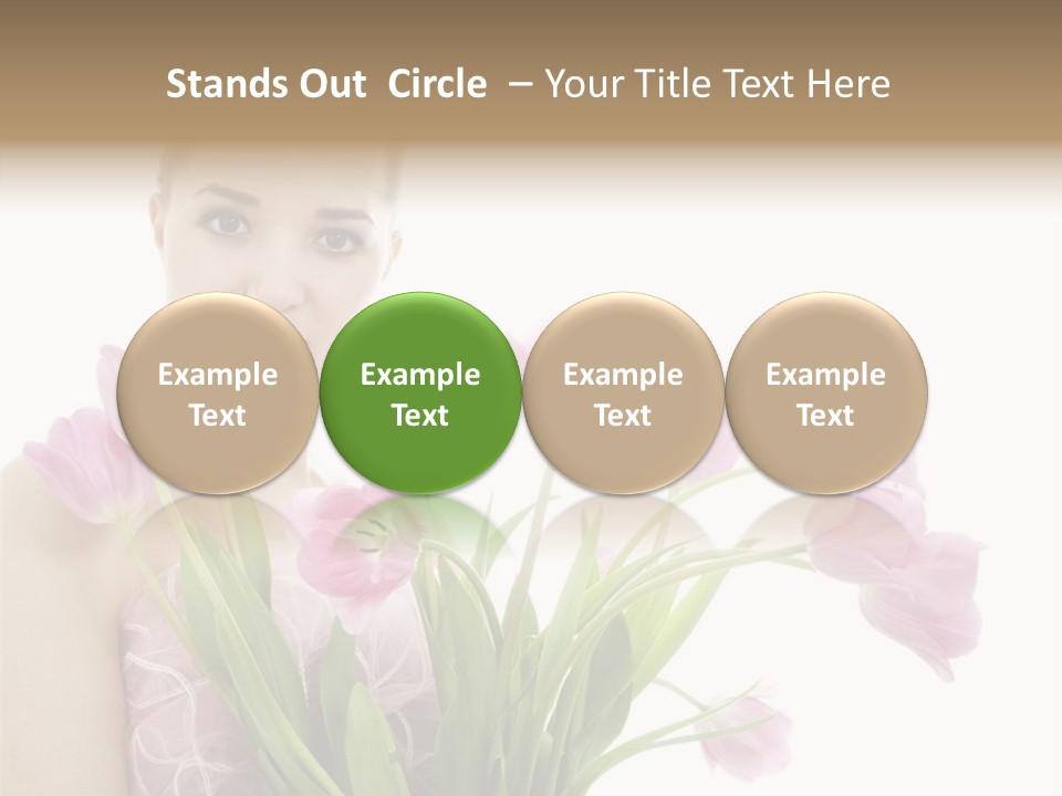 Fashion Isolated Hair PowerPoint Template