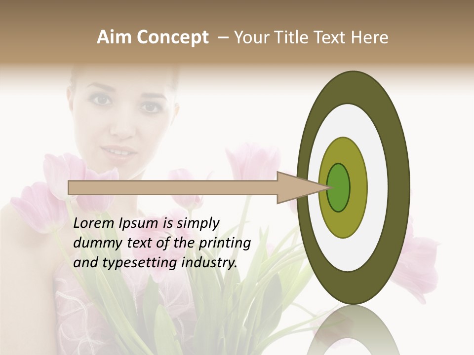 Fashion Isolated Hair PowerPoint Template