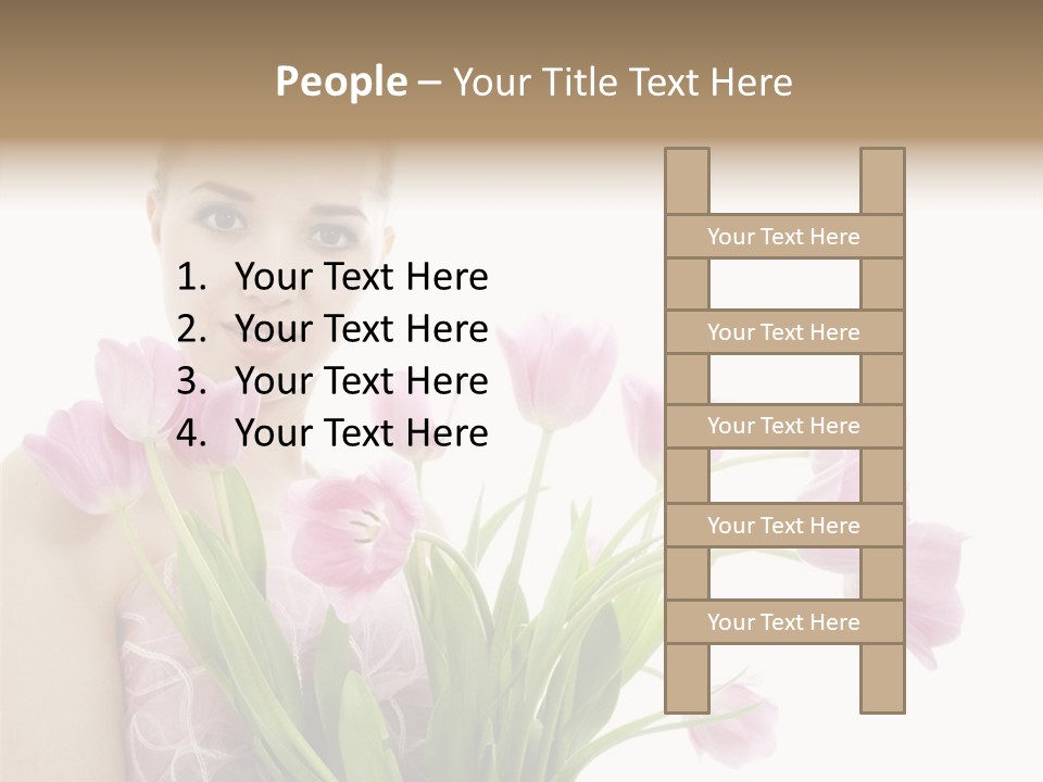 Fashion Isolated Hair PowerPoint Template