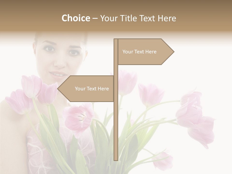 Fashion Isolated Hair PowerPoint Template