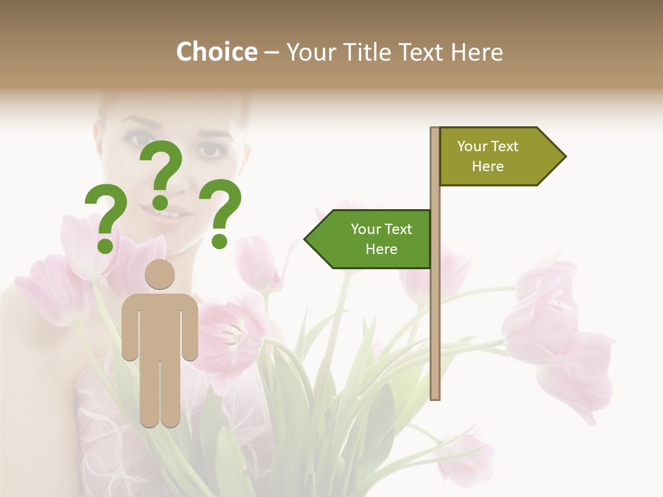 Fashion Isolated Hair PowerPoint Template