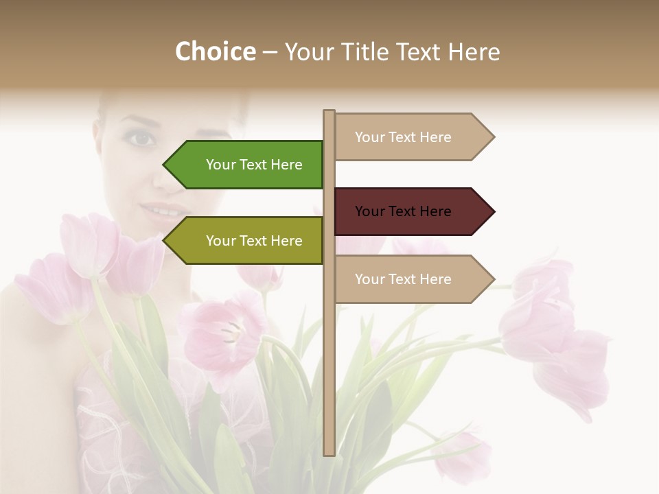 Fashion Isolated Hair PowerPoint Template