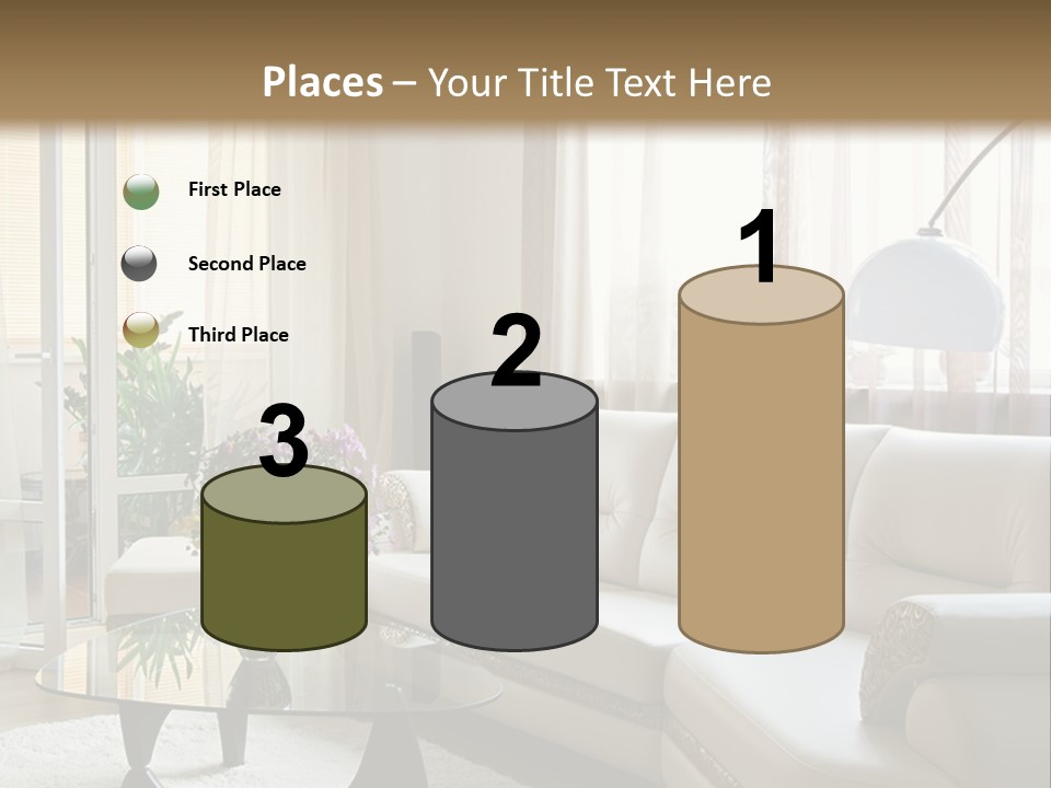 Green Indoors Plant PowerPoint Template