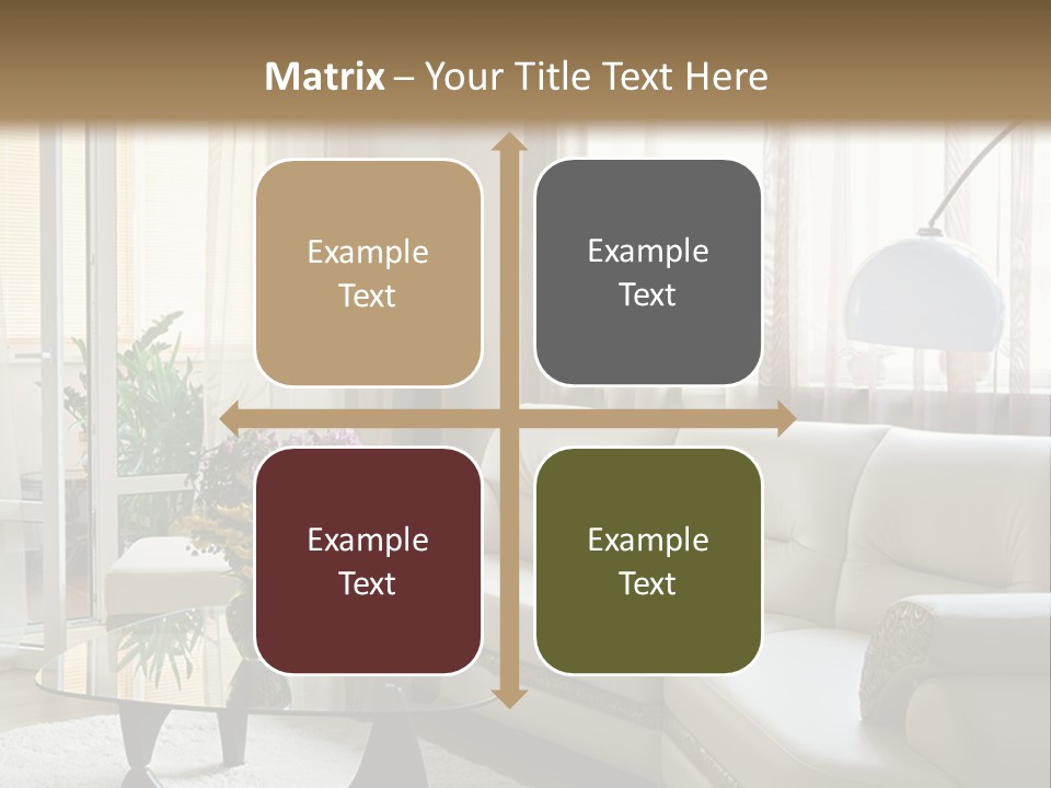 Green Indoors Plant PowerPoint Template