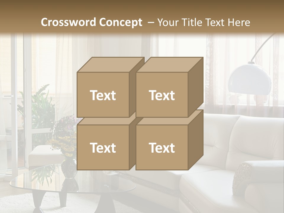 Green Indoors Plant PowerPoint Template