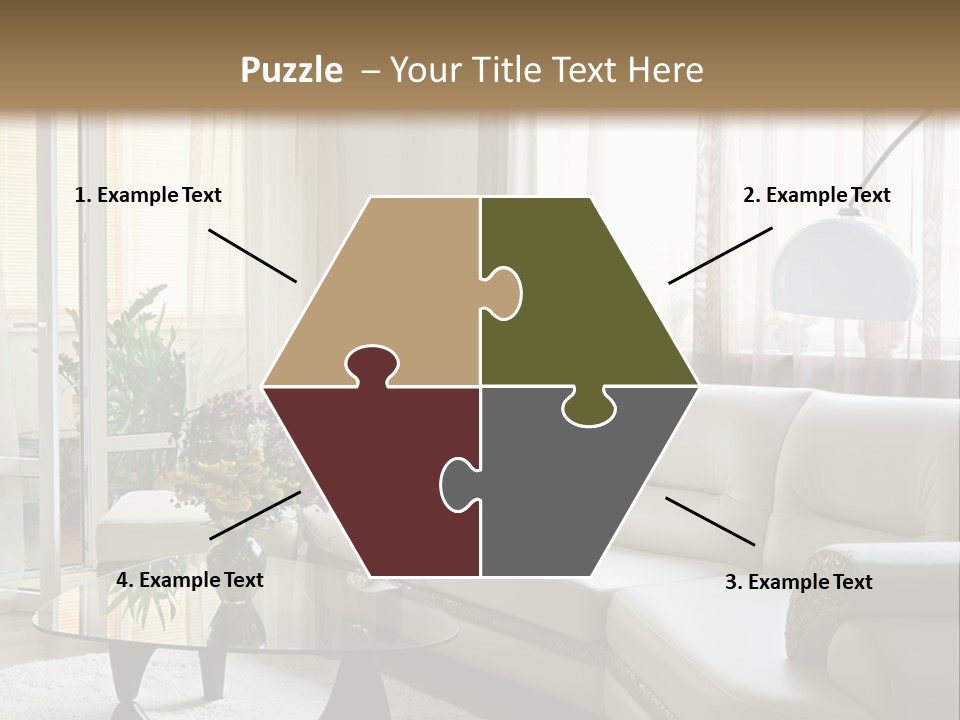 Green Indoors Plant PowerPoint Template