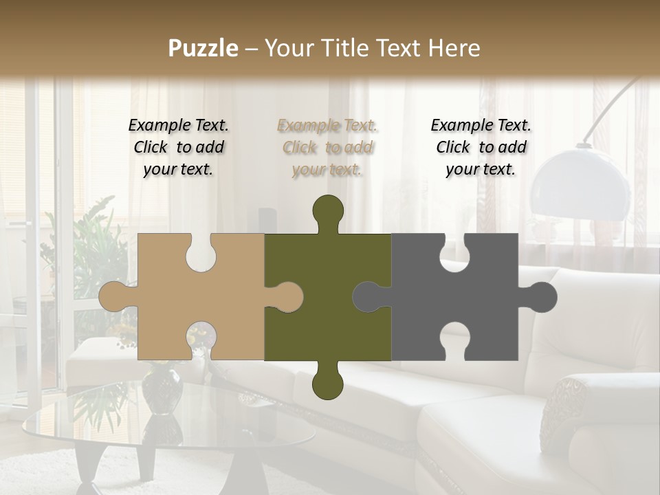 Green Indoors Plant PowerPoint Template