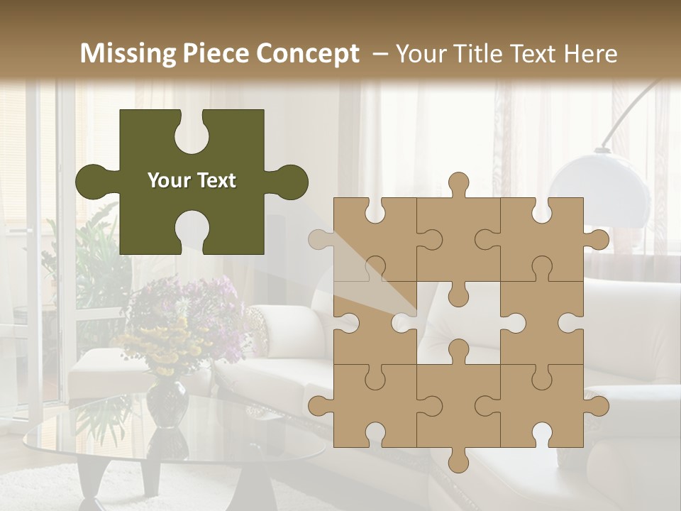 Green Indoors Plant PowerPoint Template