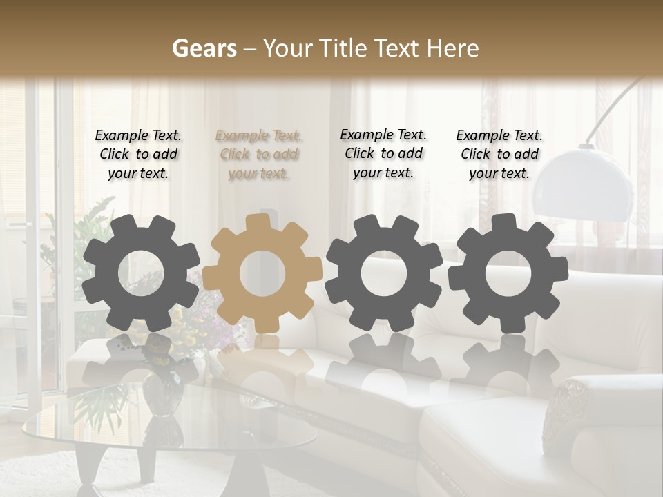 Green Indoors Plant PowerPoint Template