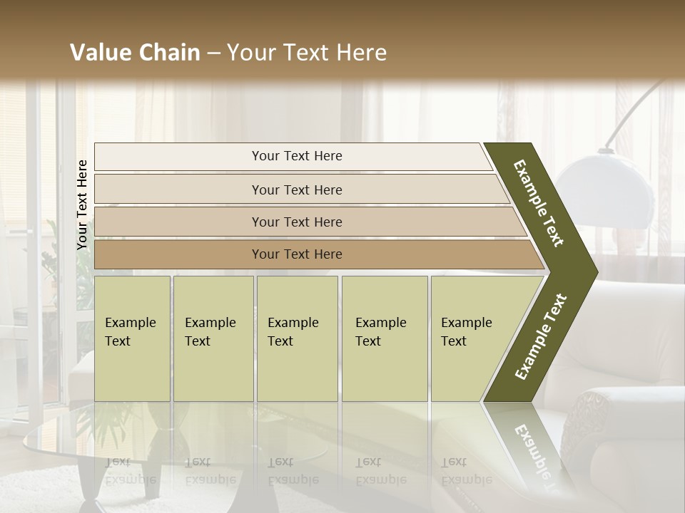 Green Indoors Plant PowerPoint Template