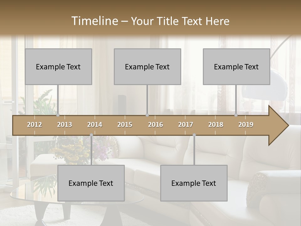 Green Indoors Plant PowerPoint Template