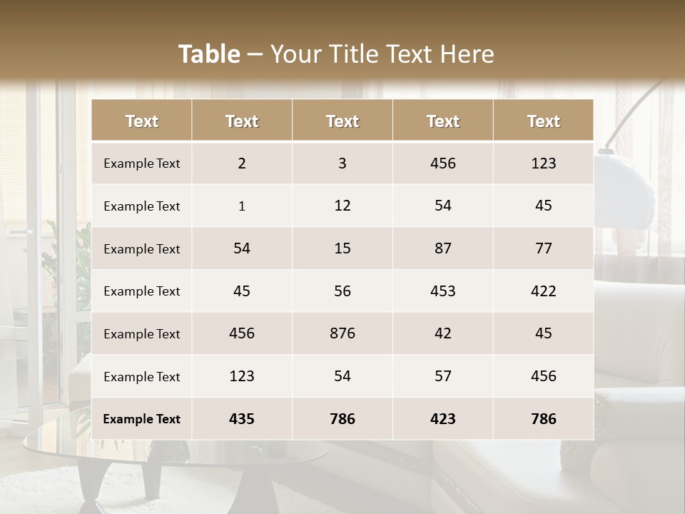 Green Indoors Plant PowerPoint Template